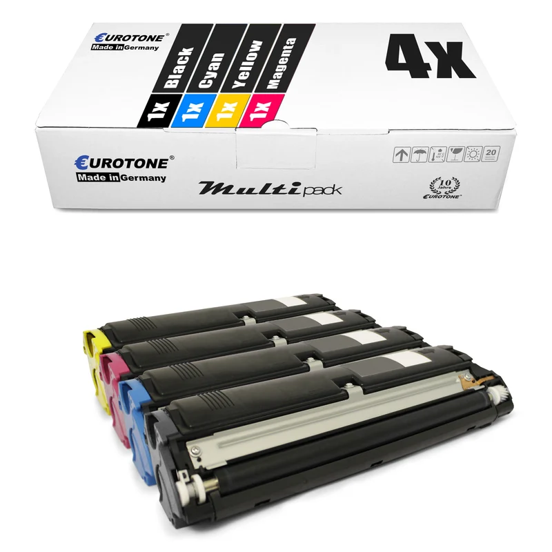 4x alternatieve toner voor Epson C13S050097 C13S050099 C13S050100 C13S050098: Zwart + Cyaan + Magenta + Geel