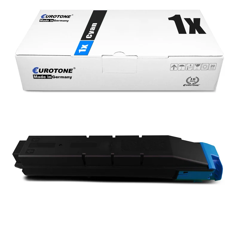 1x toner alternatif pour Triumph-Adler 654510011 cyan