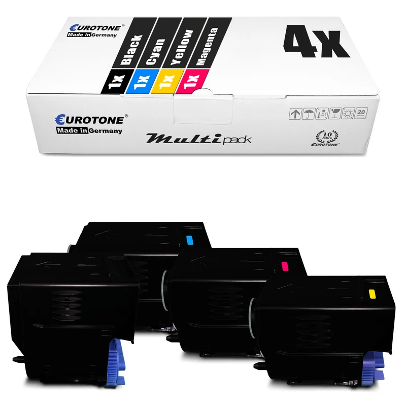 4x alternative toners for Canon C-EXV 21: 0452B002 BK black + 0453B002 cyan + 0454B002 M magenta + 0455B002 Y yellow