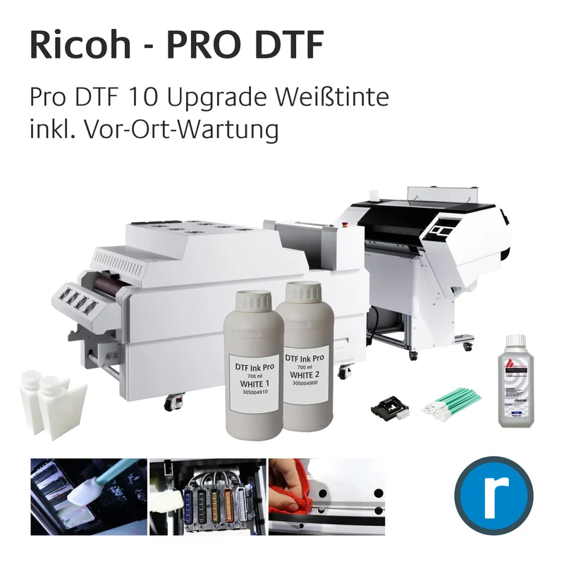 Pro DTF 10 Vor-Ort-Wartung inkl. Umstellung auf neue Pro-Weiß-Tinten
