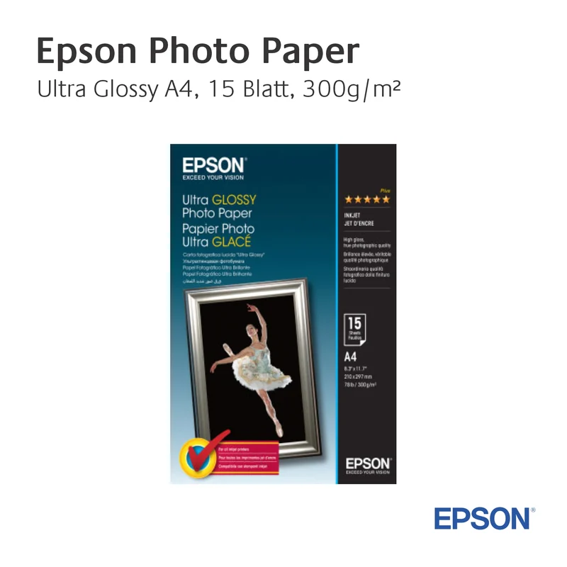 Epson Ultra Glossy Photo Paper - A4 - 15 Blätter