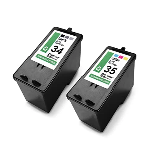 2x Eurotone ink cartridges compatible with Lexmark 34XL – Multicolor/Black – for HP OfficeJet 6800 Series, HP OfficeJet 6812