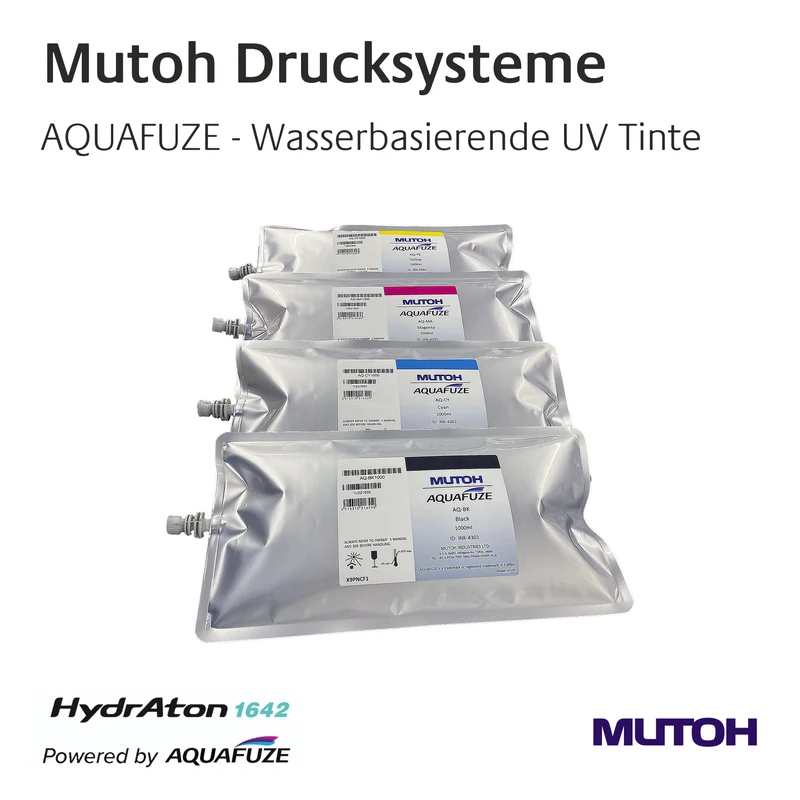 Mutoh - HydrAton 1642 - AQUAFUZE - Tinte & Reiniger
