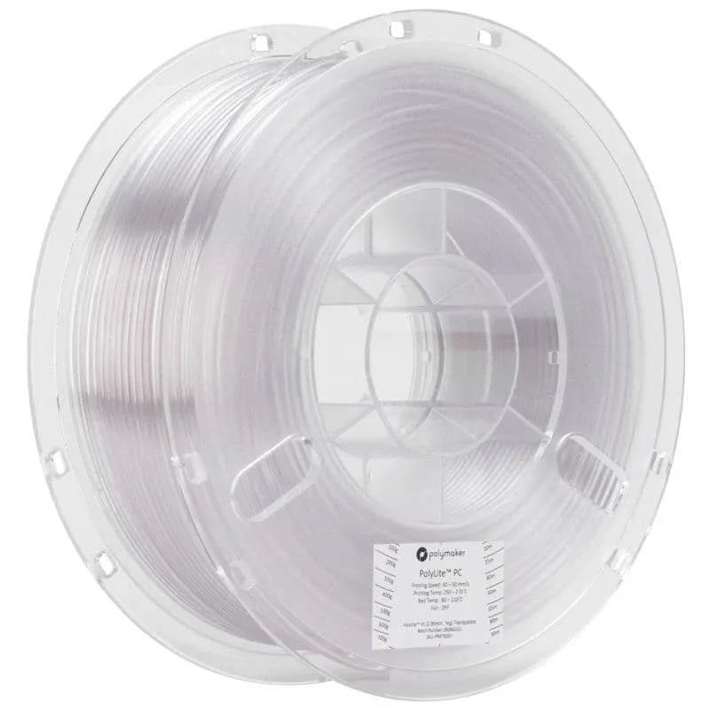 Polymaker PolyLite™ PC Filament Transparent 1,75mm 1000g
