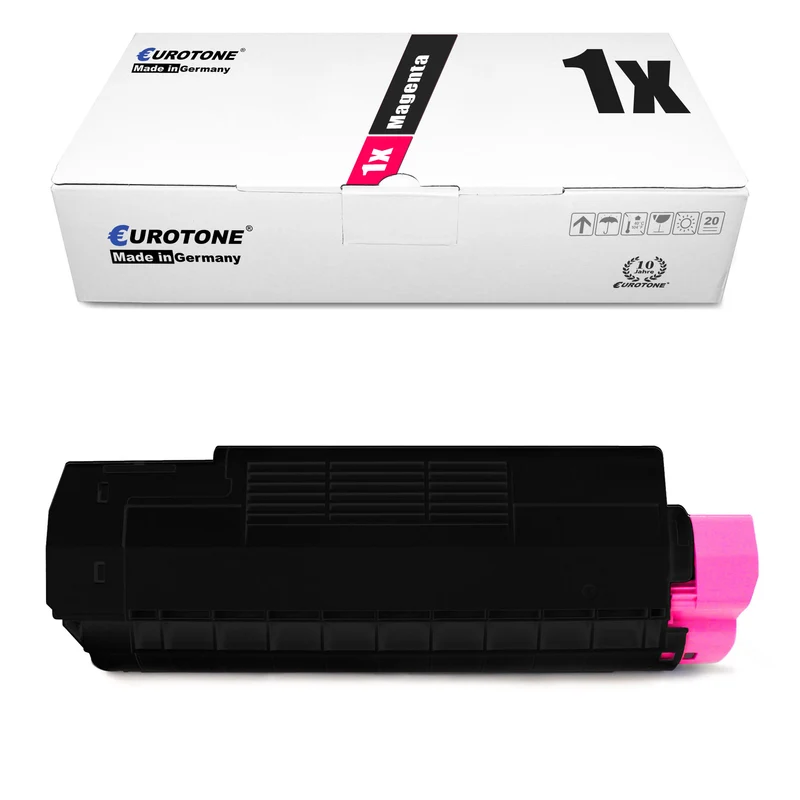 1x toner alternativo per OKI 42127406 rosso magenta