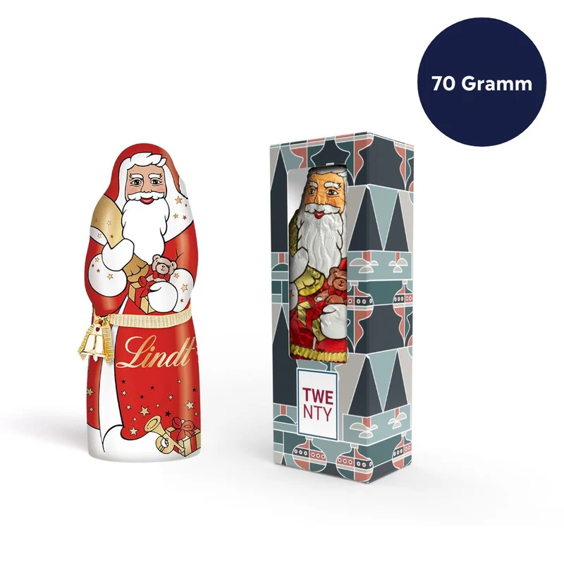 Lindt Nikolaus in Werbekartonage