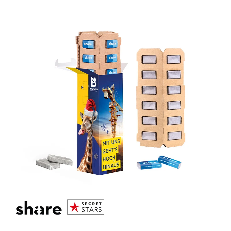 Turm Schoko Adventskalender Eco