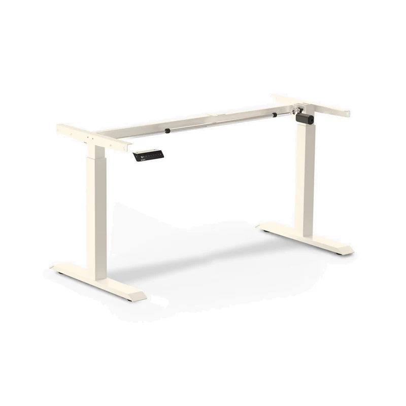 Desky Single Sit Stand Desk Frame - Wheat