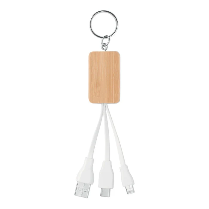 Clauer Schlüsselring Ladekabel 3in1
