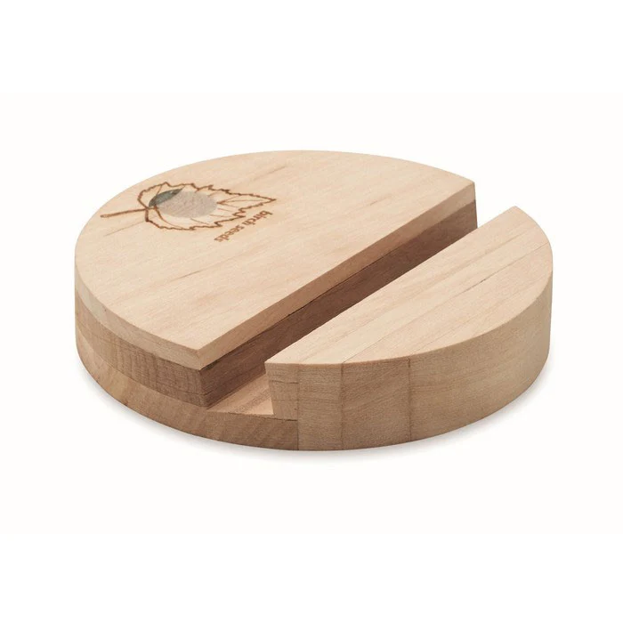 Grow Round Stand Smartphone Halter Birkenholz