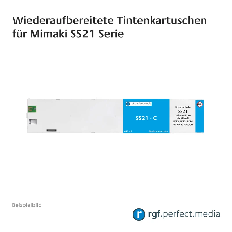 Wiederaufbereitete Tintenkartuschen kompatibel für Mimaki Solvent Serie SS21
