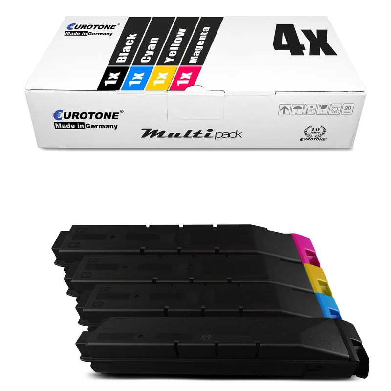 4x toners alternatifs pour Kyocera TK-8525 noir + TK-8525 cyan + TK-8525 magenta + TK-8525 jaune 1T02RM0NL0 1T02RMCNL0 1T02RMBNL0 1T02RMANL0