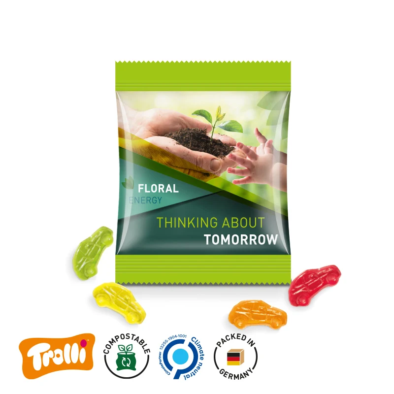 Minitüte Fruchtgummi kompostierbar
