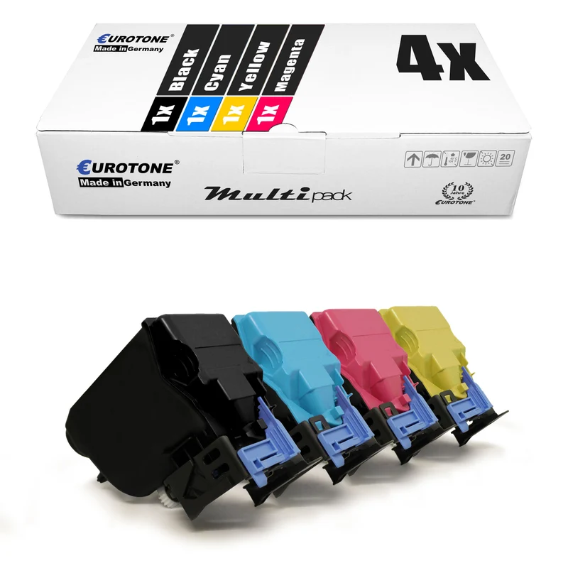 4 альтернативных тонера для Konica Minolta TNP22: A0X5152 TNP22K черный + A0X5452 TNP22C голубой + A0X5352 TNP22M magenta + A0X5252 TNP22Y yellow