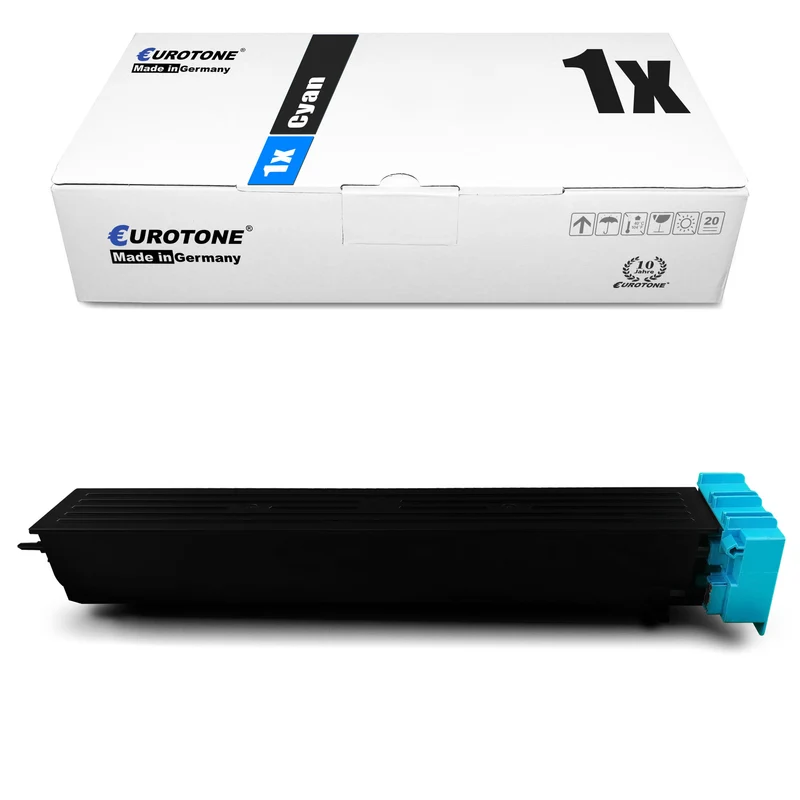 1x toner alternativo per Konica Minolta TN-613C A0TM450 ciano