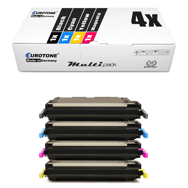 4x toners alternatifs pour HP Q2670A-73A: 308A noir + Q2671A 309A cyan + Q2673A magenta + Q2672A jaune