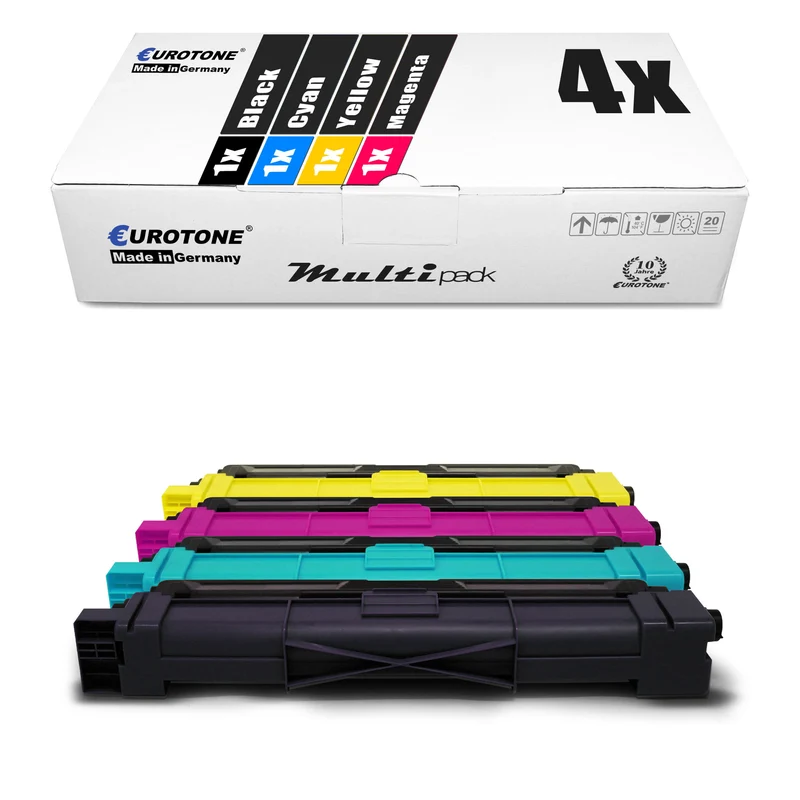 4x toner alternativo XXL per Brother TN-242/246: TN-242BK nero + TN-246C ciano + TN-246M magenta + TN-246Y giallo