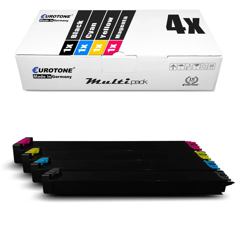 4x alternative toner for Sharp MX-51 GTBA GTYA GTMA GTCA: Magenta + Cyan + Black + Yellow