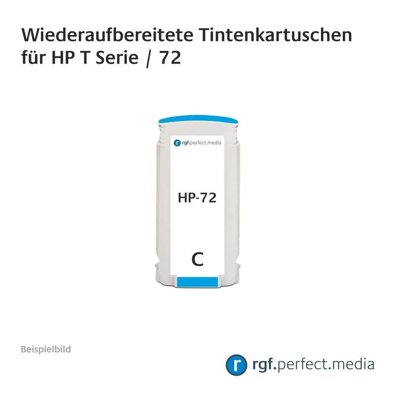 Wiederaufbereitete Tintenkartuschen No.72 Serie kompatibel für Hewlett Packard T-Serie
