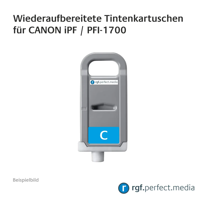 Wiederaufbereitete Tintenkartuschen No.1700 Serie kompatibel für Canon iPF - Serie