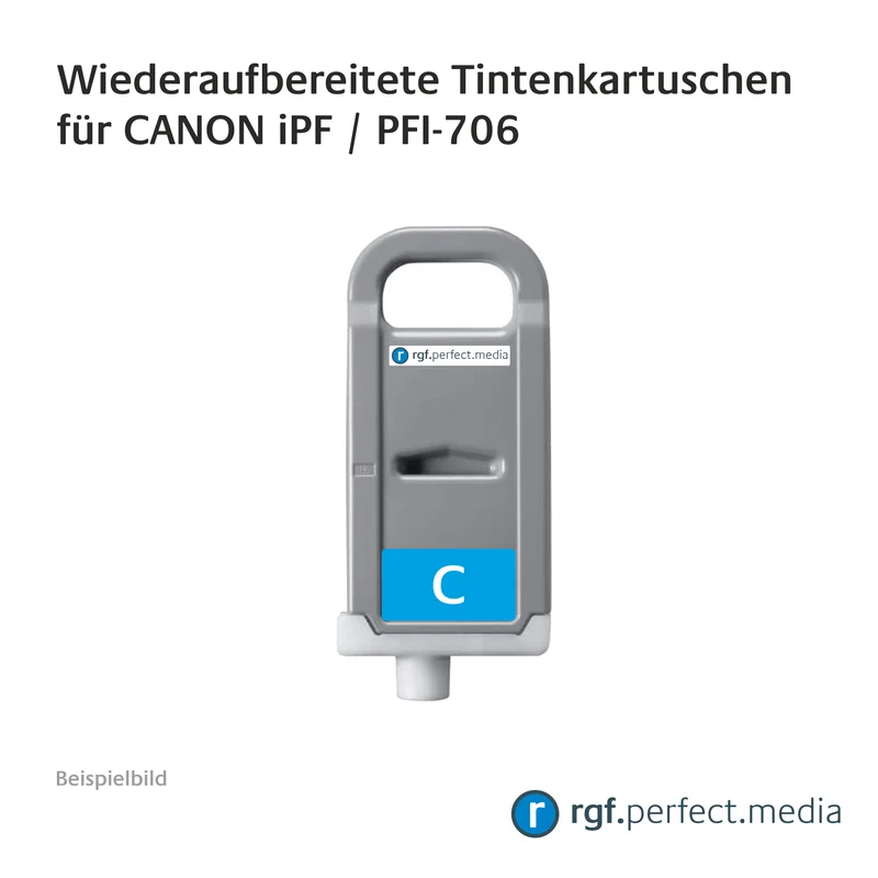 Wiederaufbereitete Tintenkartuschen No.706 Serie kompatibel für Canon iPF - Serie