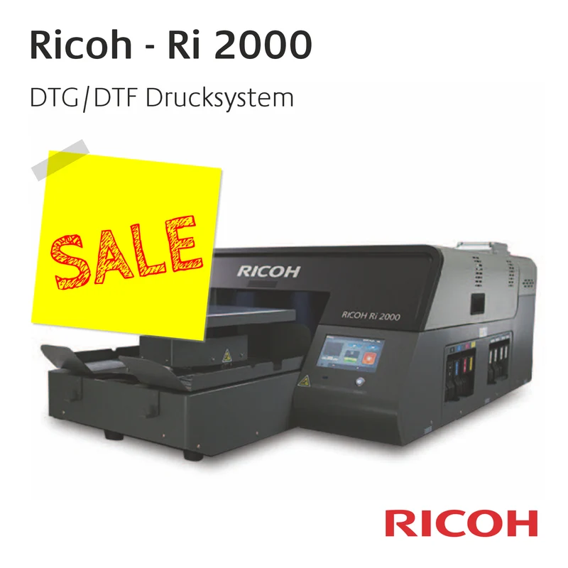 Ricoh Ri 2000 - DTG-Einpaletten-Produktionsdrucksystem - EOL