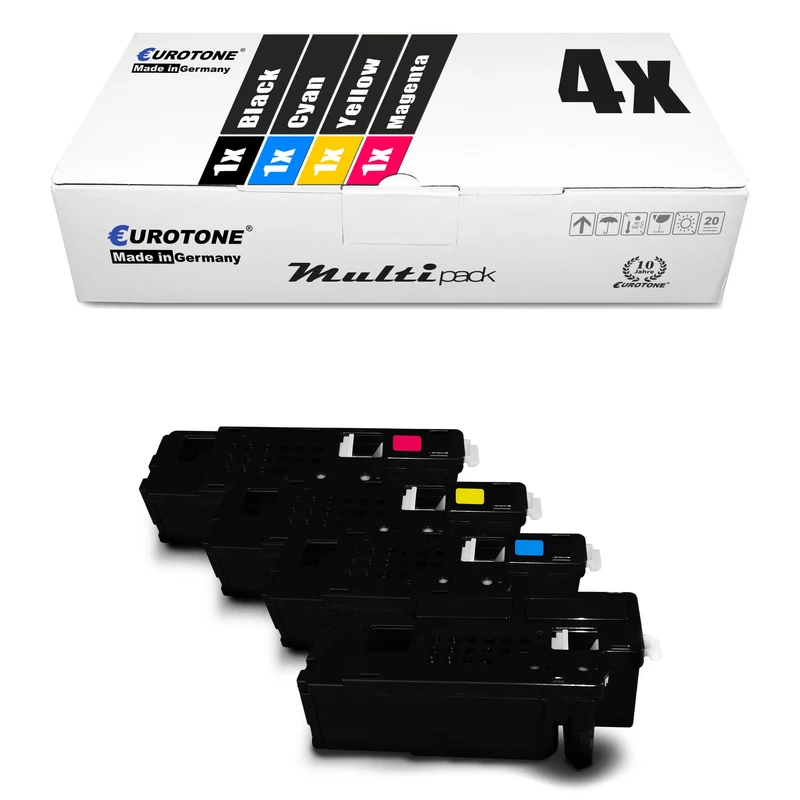4x alternative toner for Dell 593-11128 593-11129 593-11130 593-11131: Magenta + Cyan + Black + Yellow
