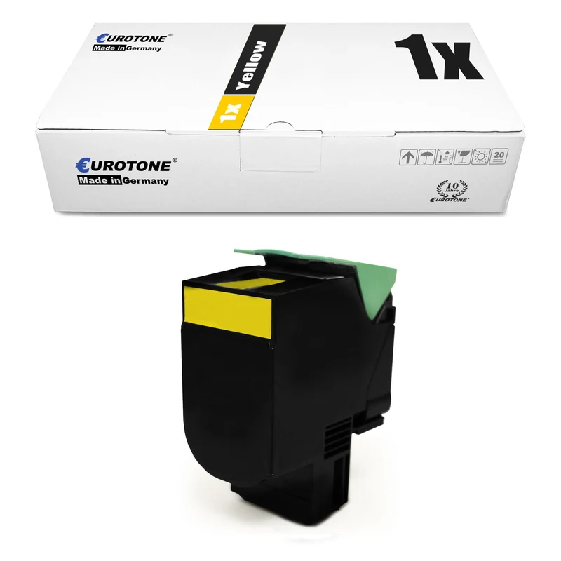 1x toner alternativo per Lexmark C2320Y0 Giallo