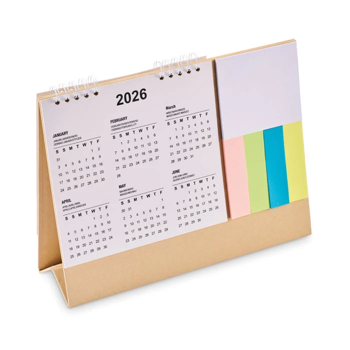 Calendoo Tischkalender mit Memoblock