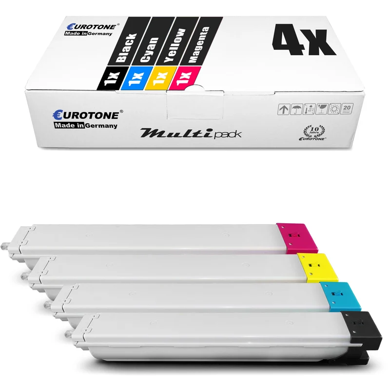 4x toners alternatifs pour Samsung CLT-K806S noir + CLT-C806S cyan + CLT-M806S magenta + CLT-Y806S jaune SS593A SS553A SS635A SS728A
