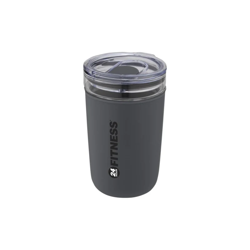 Glasbecher mit Außenwand