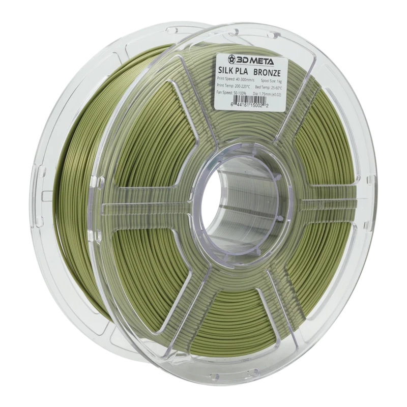 3D META Silk PLA 3D Printing Filament - Bronze