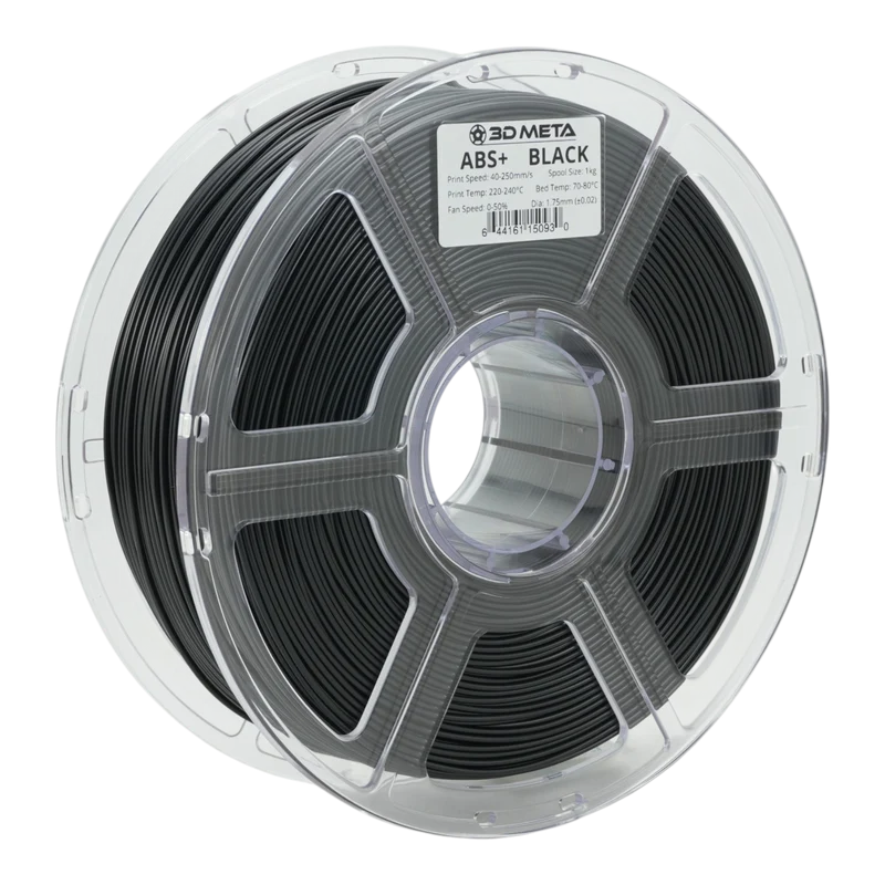 3D META ABS+ 3D Printing Filament - Black