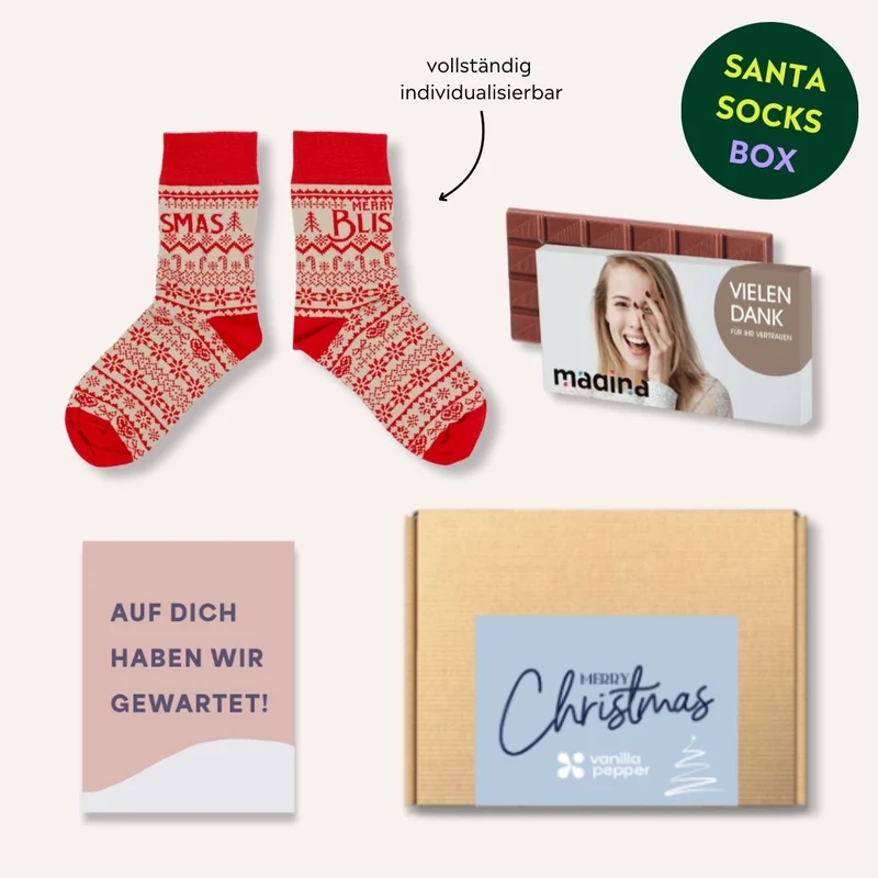 Santa Socks Box