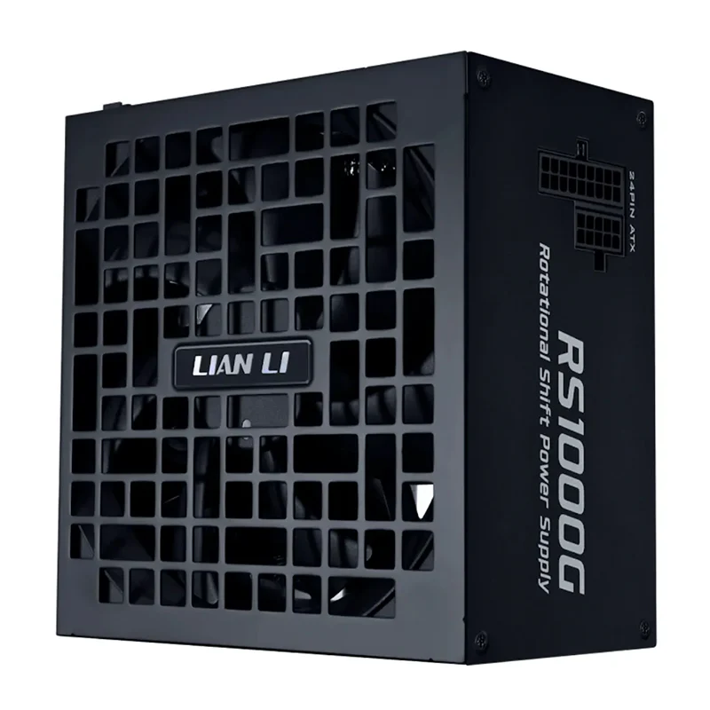 Lian Li 1000W Rotational Shift 80+ Gold Fully Modular ATX Power Supply with 4 Port USB Hub - Black (RS1000G.BH)