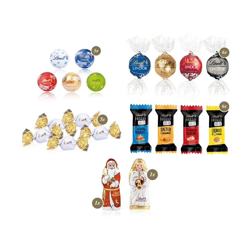 Adventskalender Lindt „Premium-Selection“ Inlay aus Papierfaser
