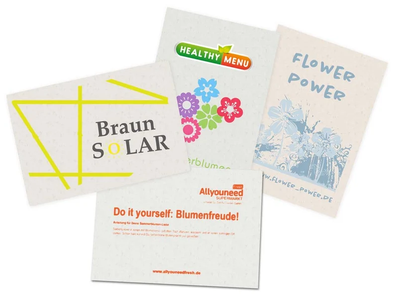 Postkarte Samenpapier