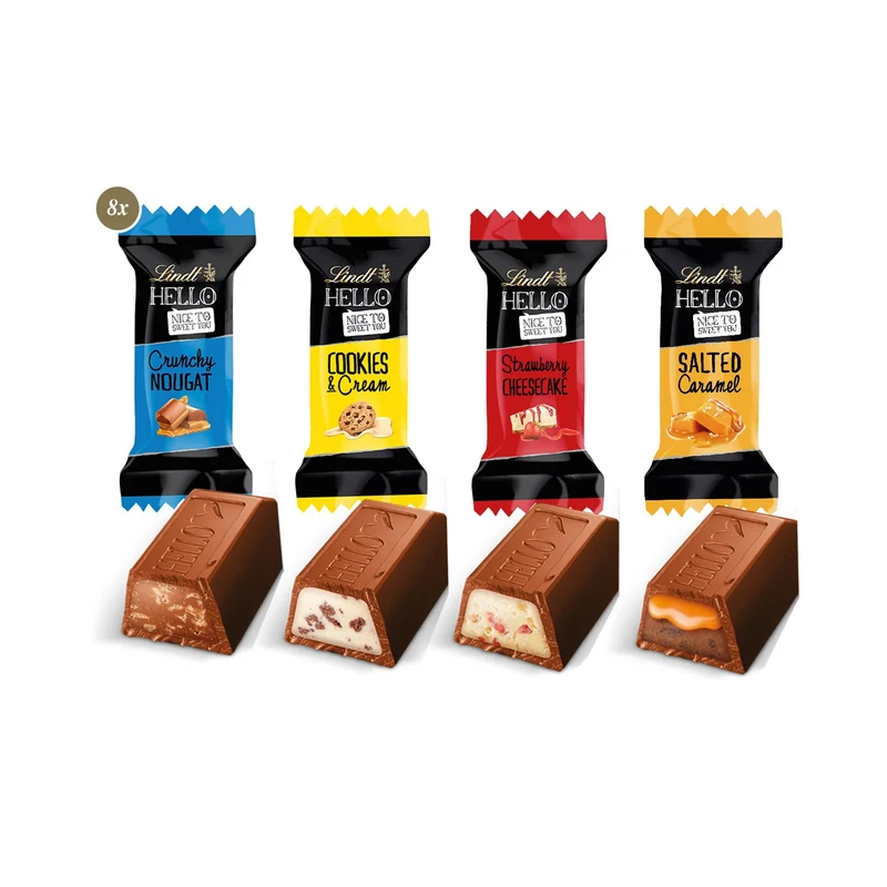 3D Präsent Container Lindt HELLO Mini Stick Mix
