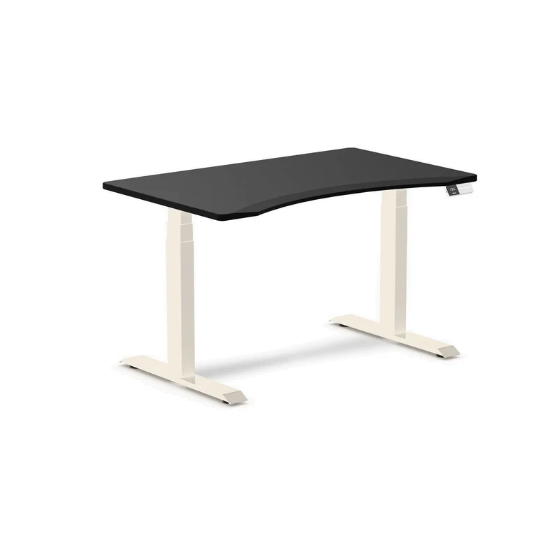 Desky Alpha Dual Sit Stand Gaming Desk - Ergo Edge / 1200x750mm / Wheat