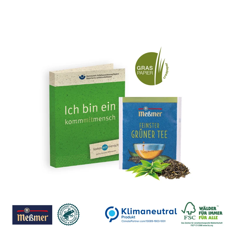 FSC-Werbekarte mit Tee