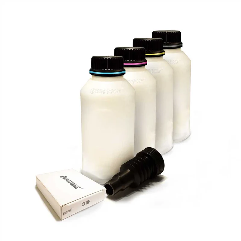 4 альтернативных порошка для заправки + чипы для Xerox 106R01317 106R01316 106R01318 106R01319: черный + голубой + пурпурный + желтый