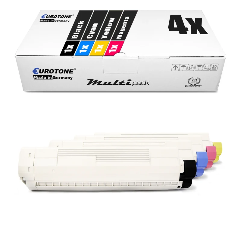 4x toner alternativo per OKI 44059108 44059106 44059107 44059105: nero + ciano + magenta + giallo