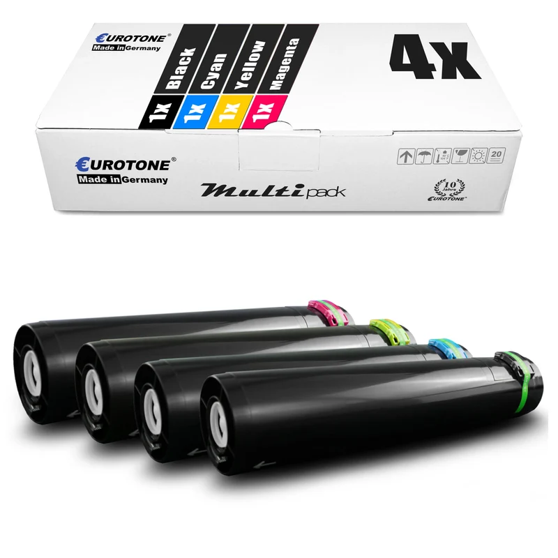 4 альтернативных тонера для Lexmark X945X2CG X945X2MG X945X2KG X945X2YG: черный + голубой + пурпурный + желтый