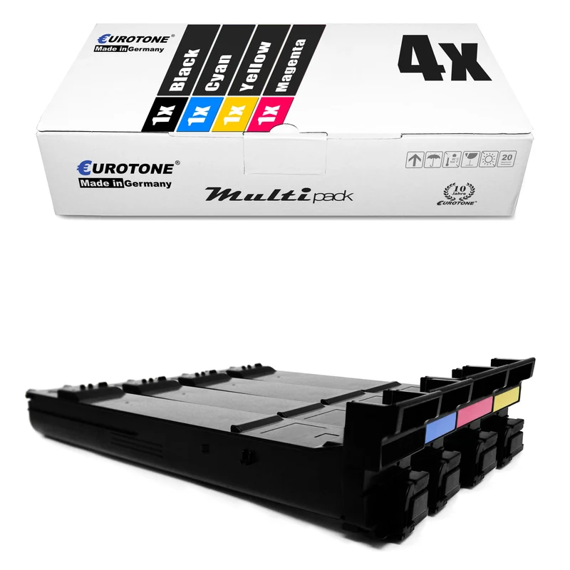 4 альтернативных тонера для Konica Minolta TN318: A0DK153 TN318K черный + A0DK453 TN318C голубой + A0DK353 TN318M пурпурный + A0DK253 TN318Y желтый