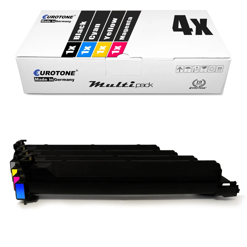 4x toners alternatifs pour Konica Minolta TN-210: TN-210K 8938-509 noir + TN-210C 8938-512 cyan + TN-210M 8938-511 magenta + TN-210Y 8938-510 jaune