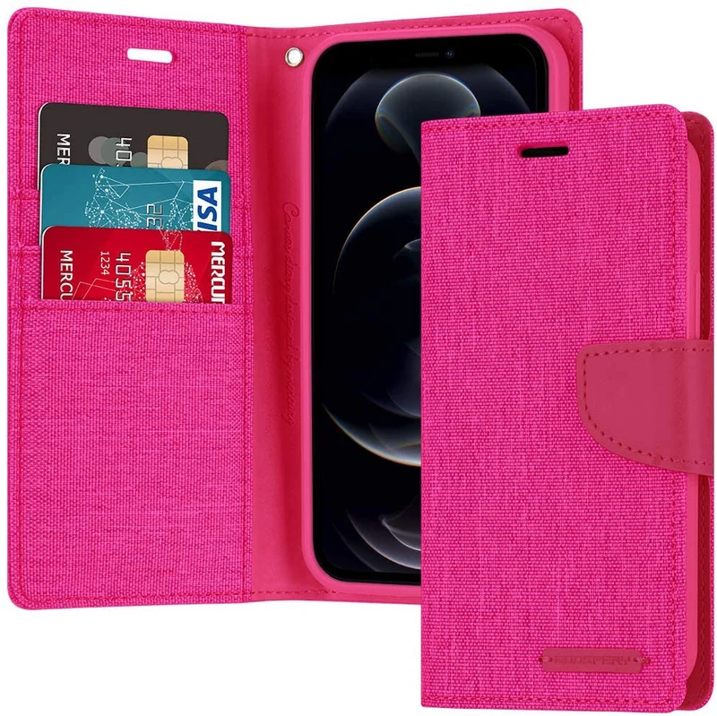 Goospery Canvas Diary for iPhone 17 Pro Max - Pink