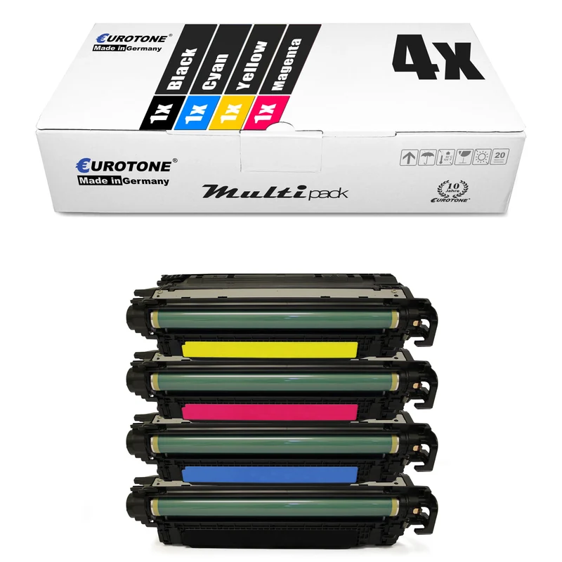 4 альтернативных тонера для HP CF320X-23A: 653X черный + CF321A 653A голубой + CF323A пурпурный + CF322A желтый