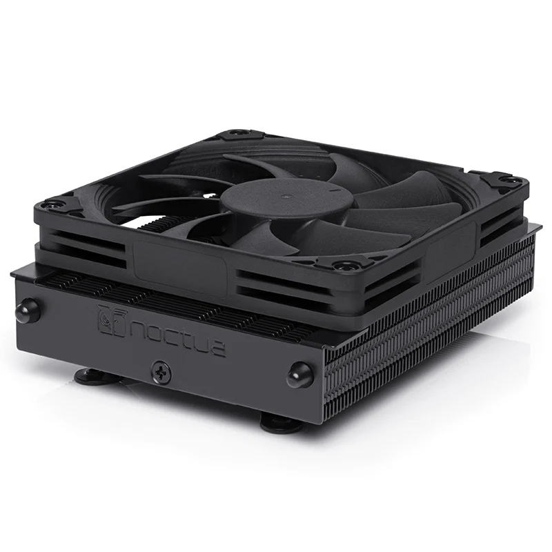 Noctua NH-L9a-AM4-CH-BK Low Profile AMD CPU Cooler - Chromax Black