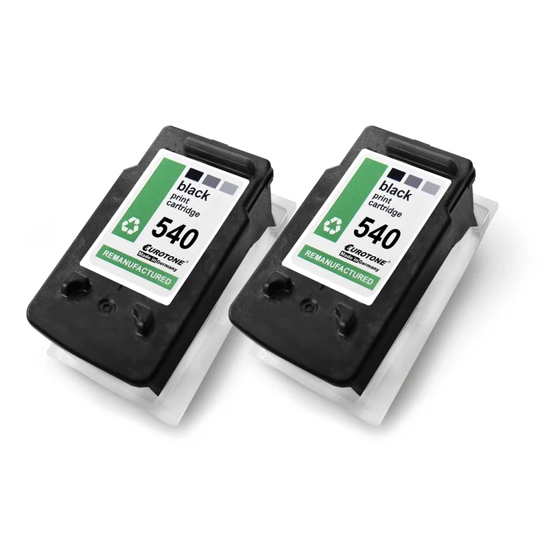2x alternative ink cartridges for Canon PG540XL 5222B005 black