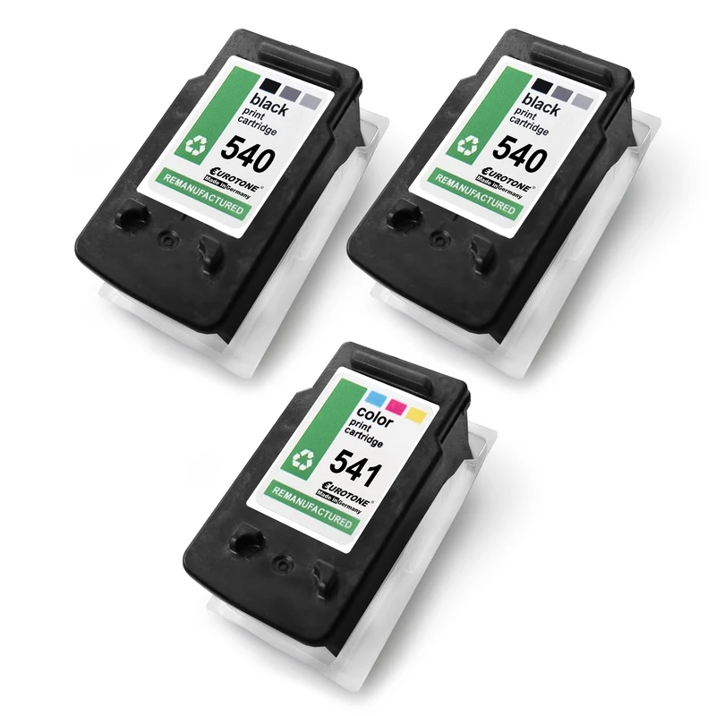3x alternatieve inktpatronen voor Canon PG540XL CL541XL 5225B006: 5226B005 Kleur + 2x 5222B005 zwart